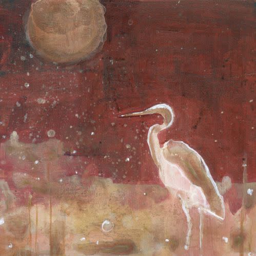 Heron in Moonlight by Sarah Goodnough 