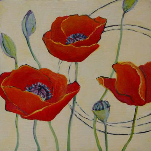 Poppies 2 by Sarah Goodnough, Image 1.