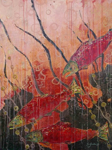 New Beginnings (Salmon) by Sarah Goodnough, Image 1.