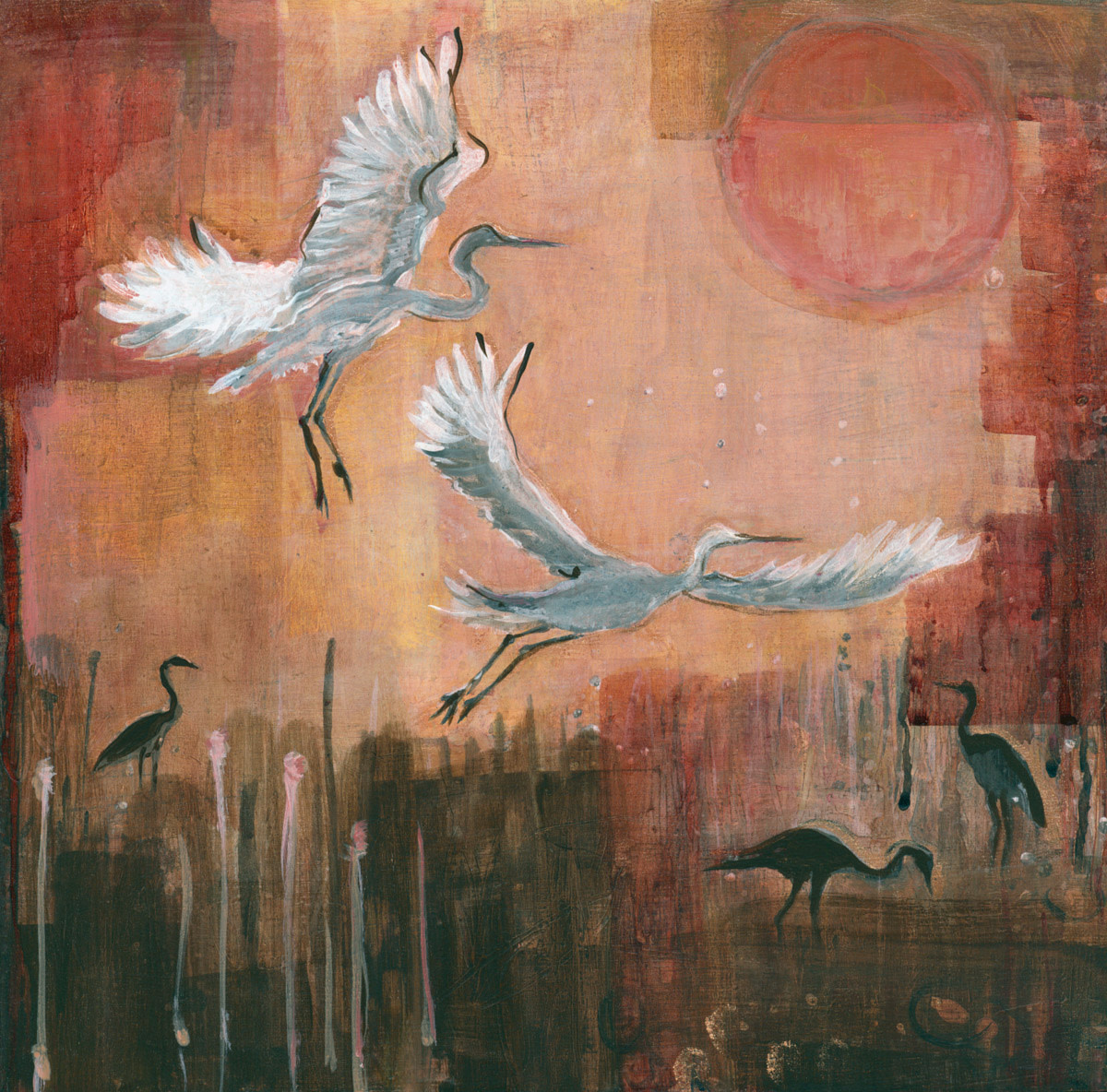 Herons by Sarah Goodnough 