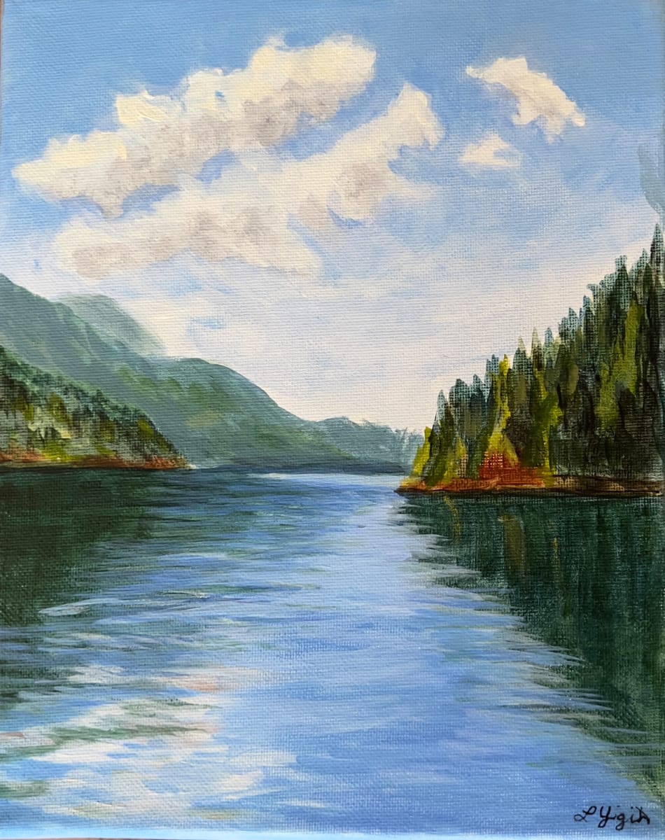 Bedwell Bay by Lorraine Yigit  Image: Scenic view from a boat!