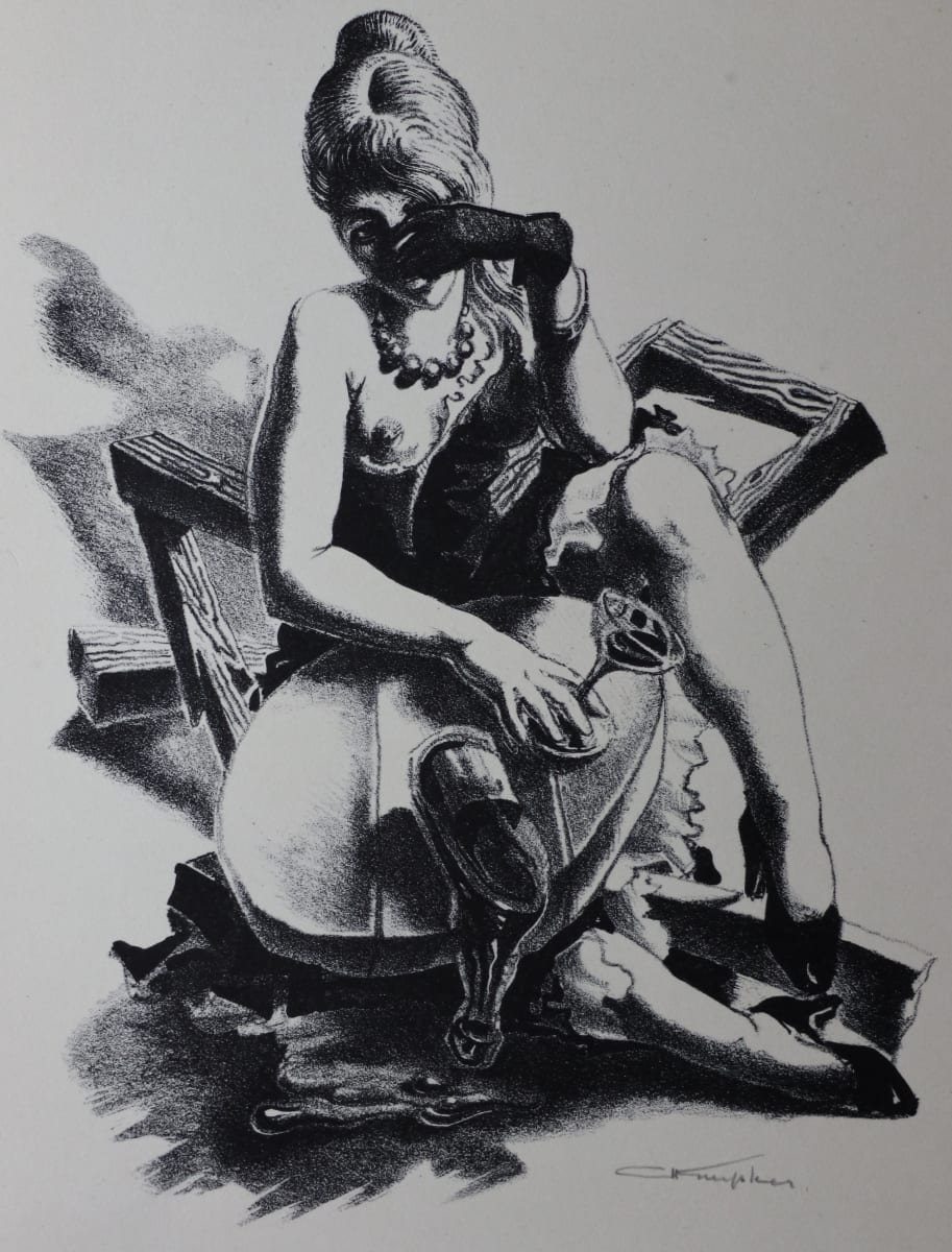 Too much to drink (Version I) by Albertus Gerardus Knupker 