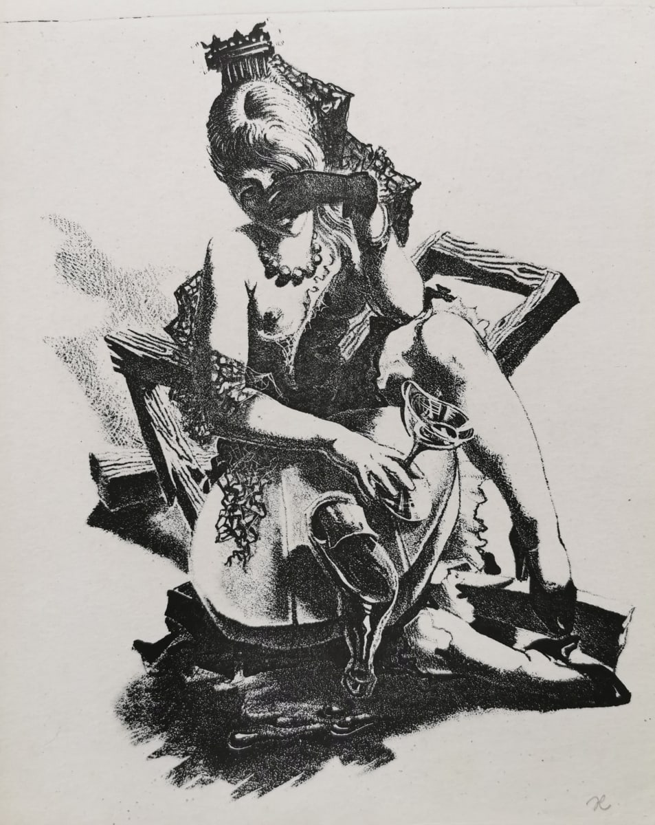 Too much to drink (Version II) by Albertus Gerardus Knupker 