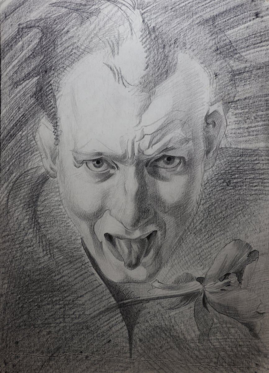 Self portrait by Albertus Gerardus Knupker 