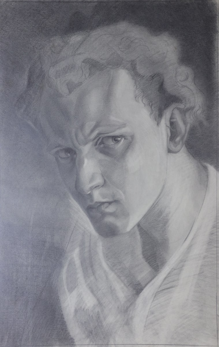 Self portrait by Albertus Gerardus Knupker 