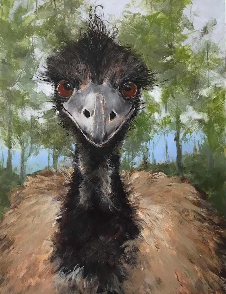 Emu Approaching by Susan F. Schafer, Image 1.