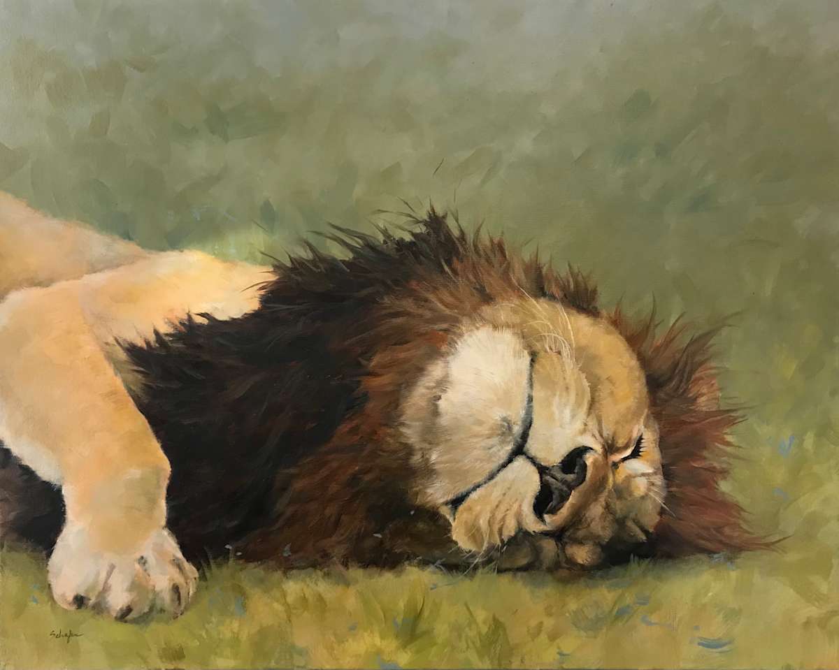 Nancy’s Lion by Susan F. Schafer Studio 