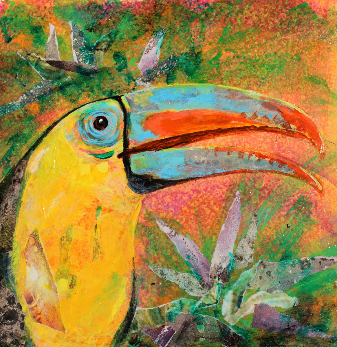 Toucan in the Jungle by Susan F. Schafer Studio 