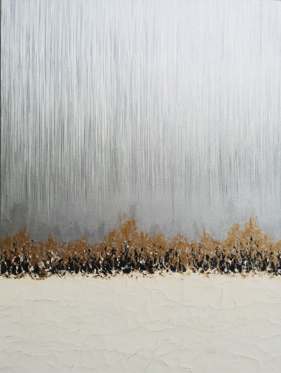 Silver Skies - Aspens in the Snow series 24 by Tara Novak 