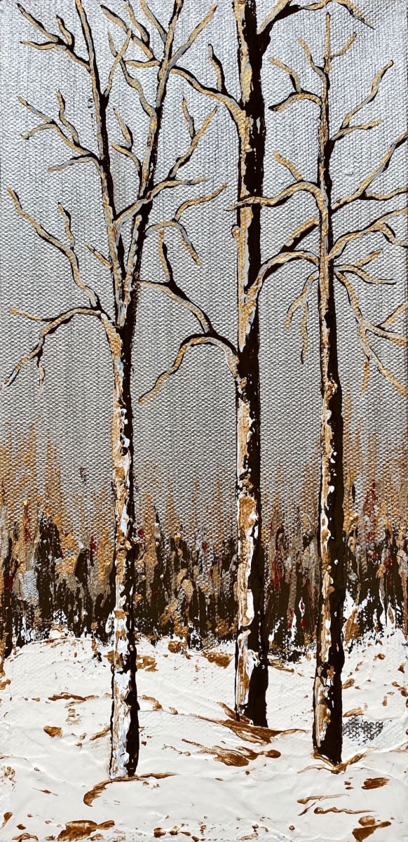 Silver Skies Aspens 38 by Tara Novak 