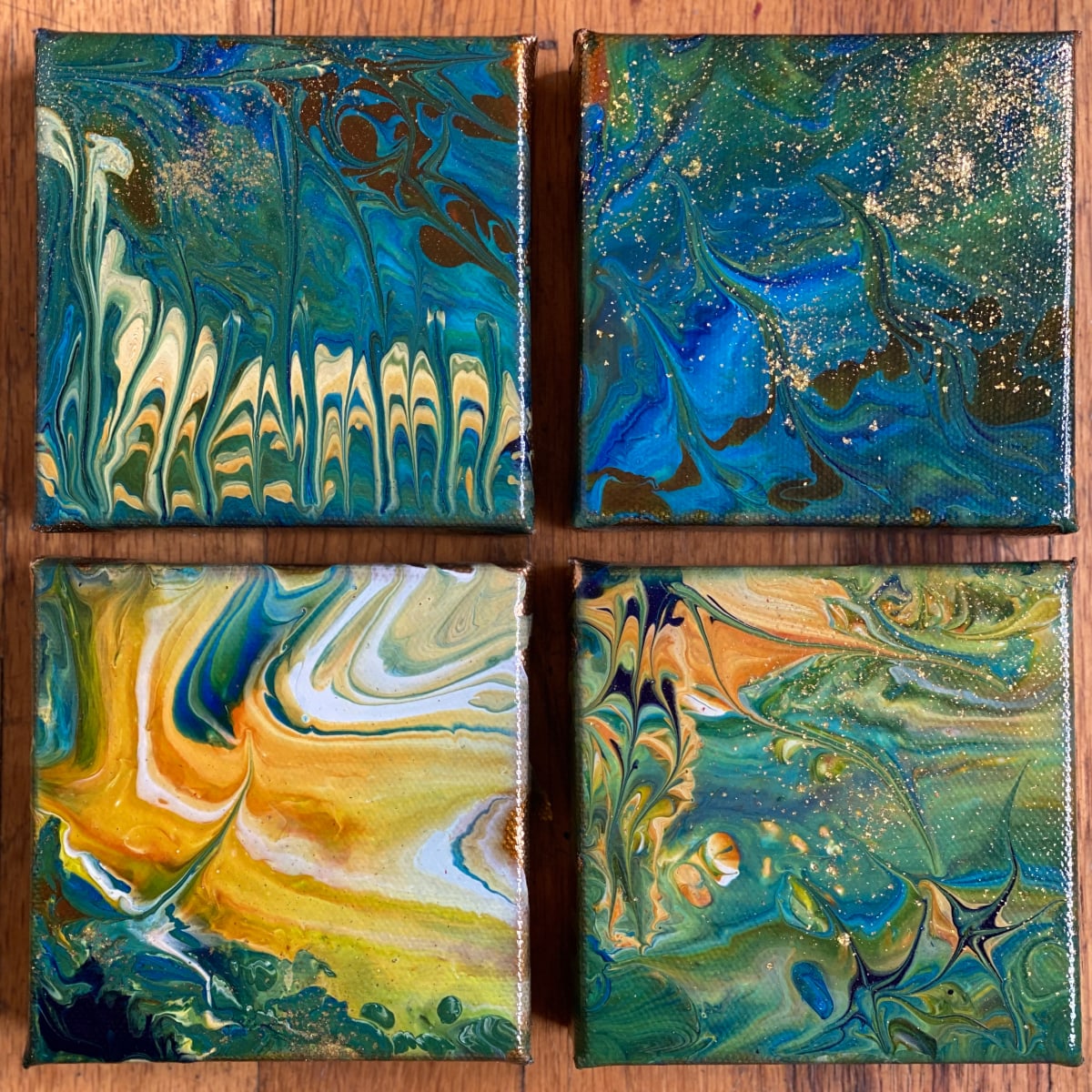 Let it Flow - Mini Abstract Set by Tara Austin Novak 