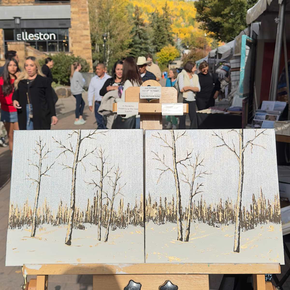 Aspens - Silver Skies 49b by Tara Austin Novak 