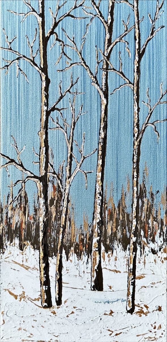 Aspens in the Snow 46 by Tara Novak 