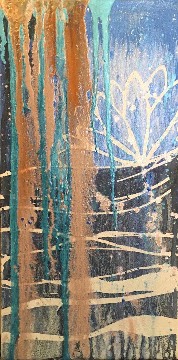 Lotus in Blue by Tara Novak Fine Art - Custom Creations Inc., Image 1.