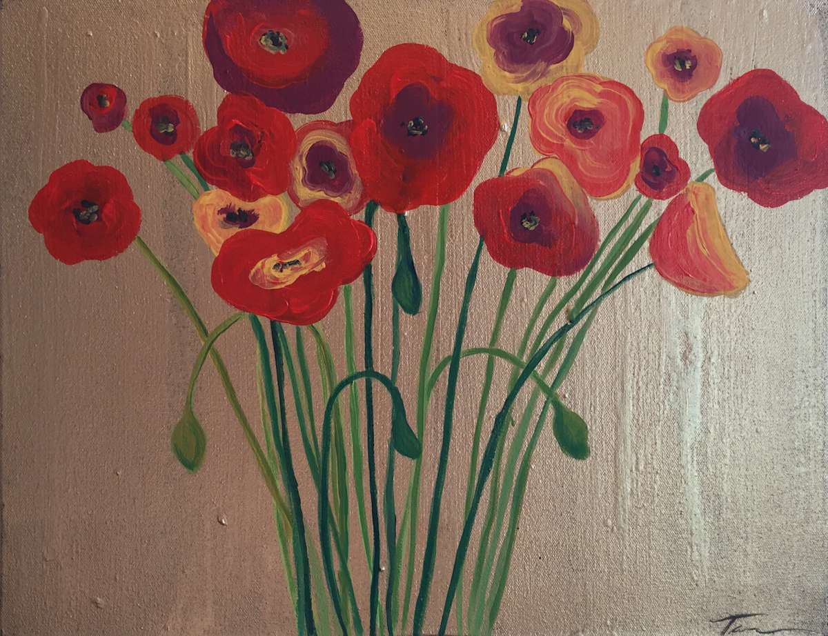 Poppies for Olga by Tara Novak Fine Art - Custom Creations Inc., Image 1.