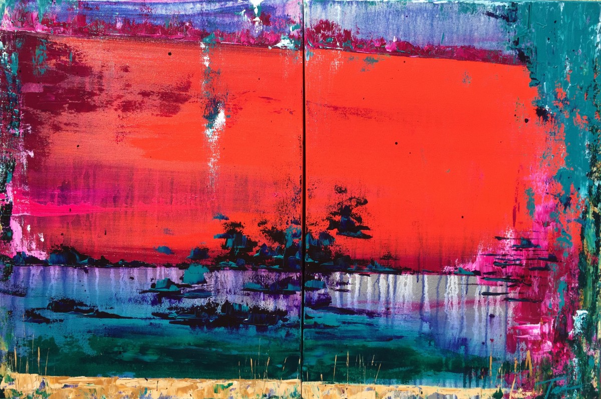 Equanimity, diptych #4 by Tara Austin Novak 