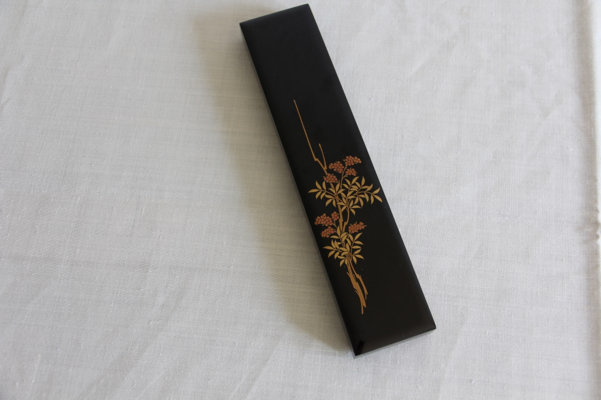 Maki-e lacquer chopstick box 