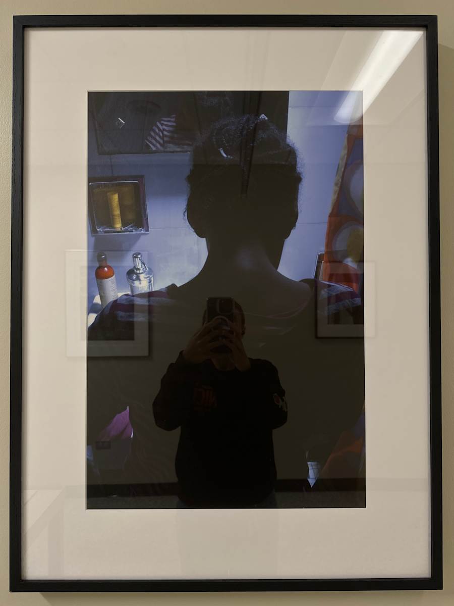 Frances reflecting2007 by Cecil McDonald 