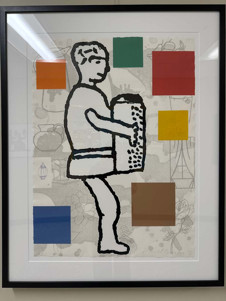 The Accordian Player #1, 1995 by Donald Baechler 