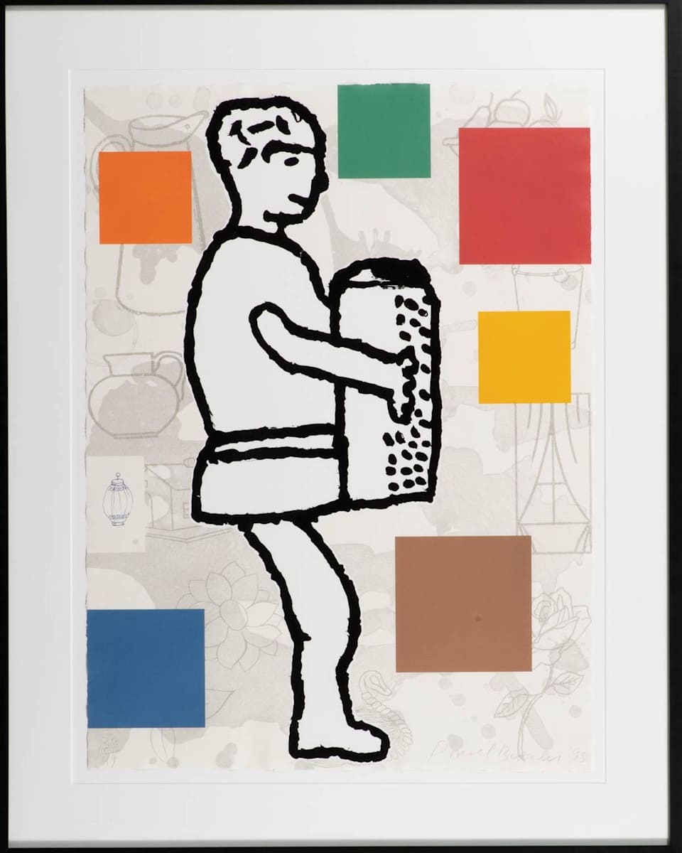 The Accordian Player #1, 1995 by Donald Baechler 