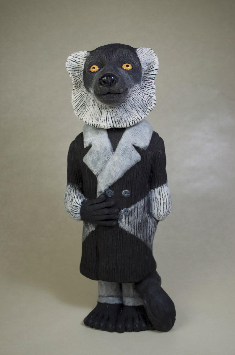 Lemur in Noir by Susan Silvester 