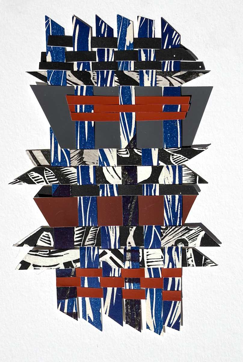 Blue and Burgundy Clasp by Hilary Lorenz  Image: Blue and Burgundy Clasp