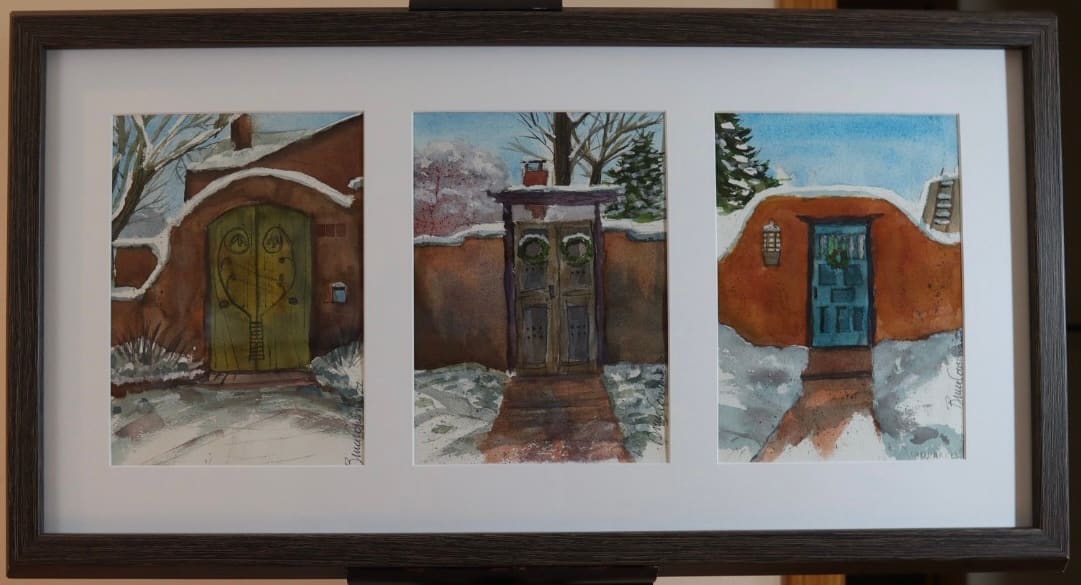 Santa Fe Gates in Winter by Bruce Cousins, AIA Emeritus 