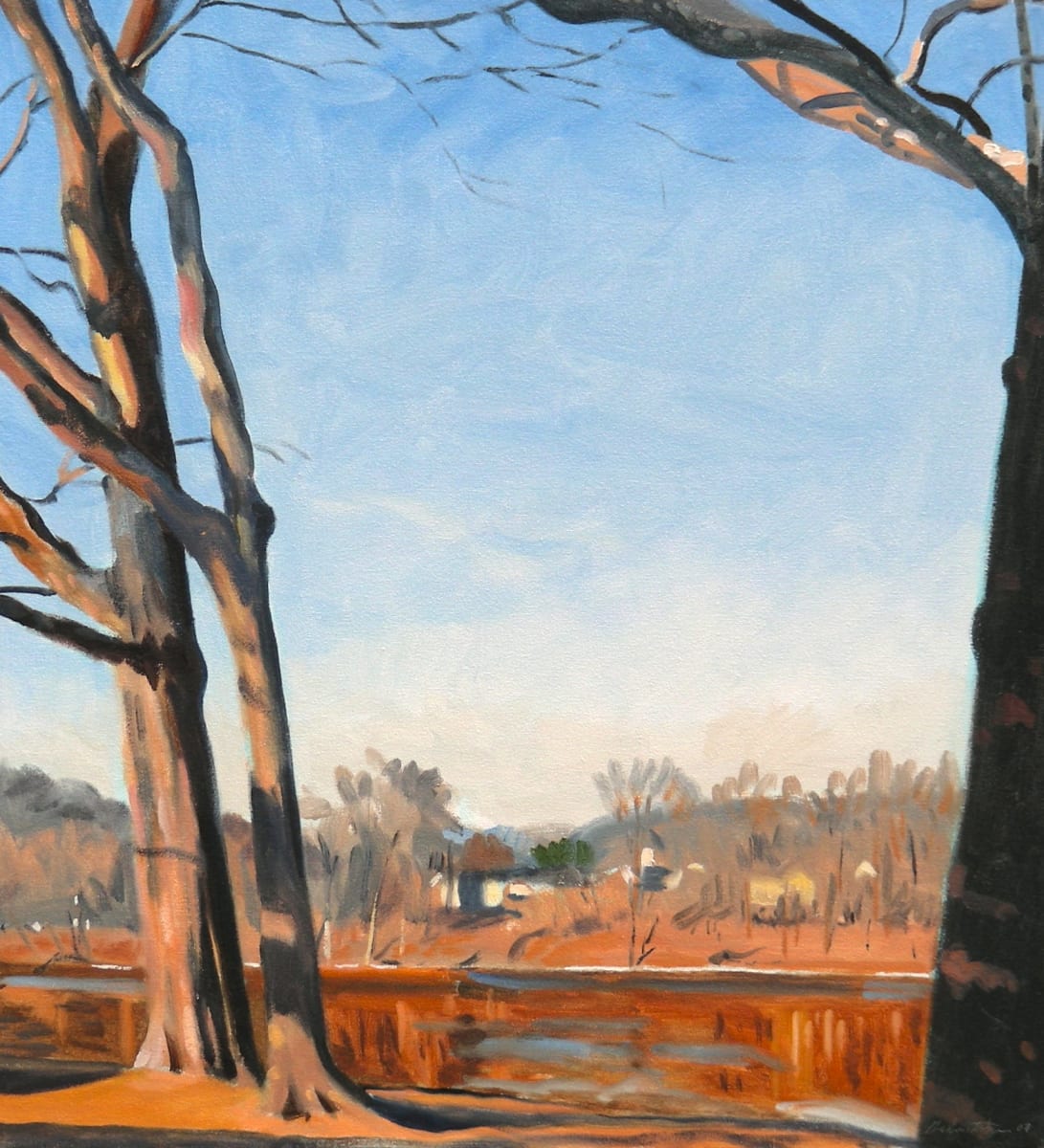 Milford From Keller's Landing by John Schmidtberger, Image 1.