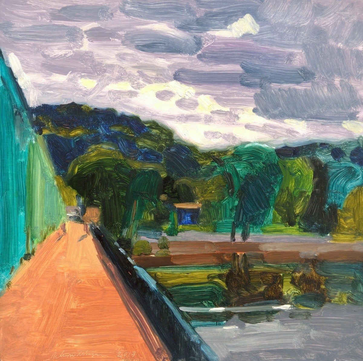 New Hope/Lambertville Bridge by John Schmidtberger 