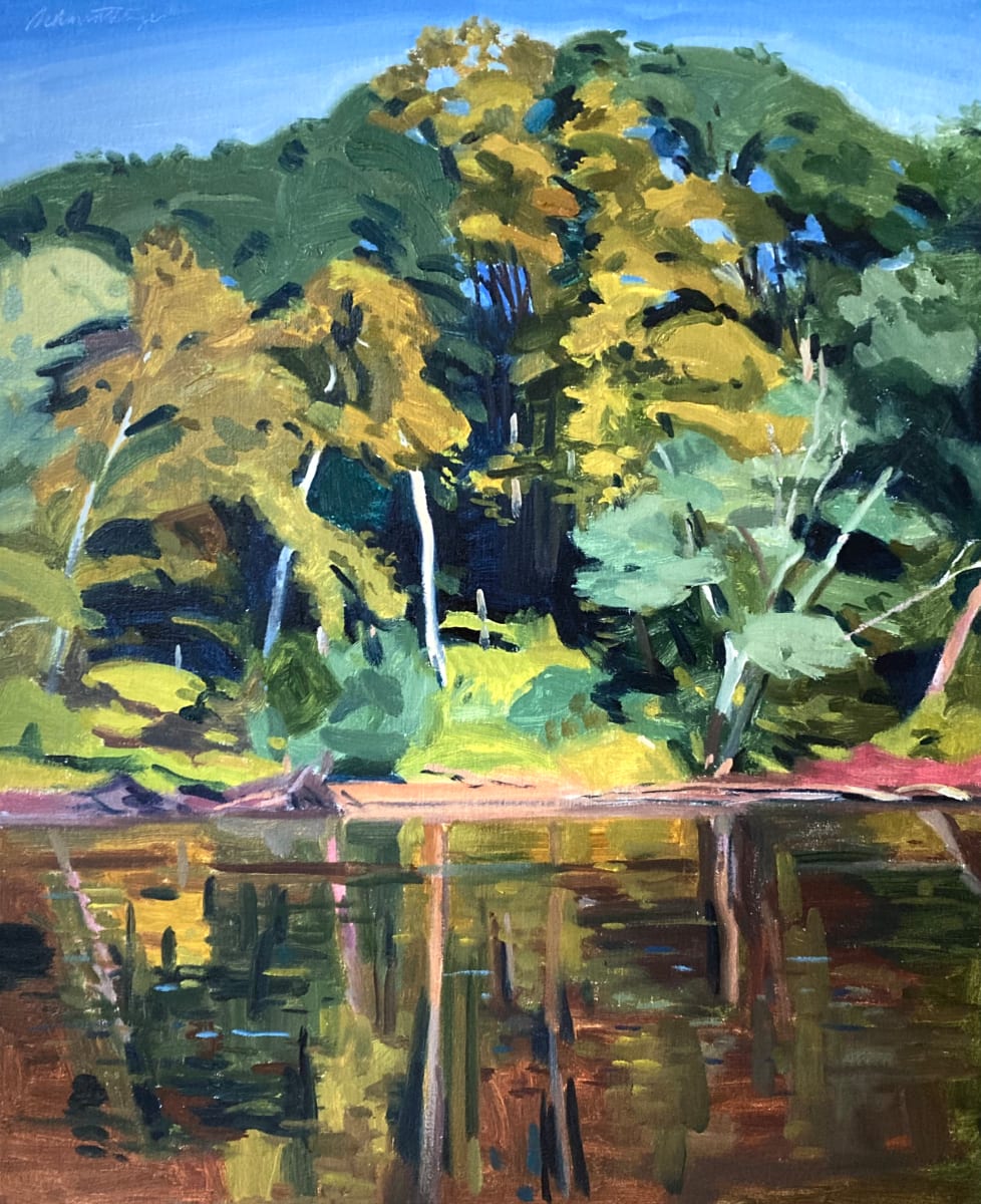 Bright Fall River by John Schmidtberger 