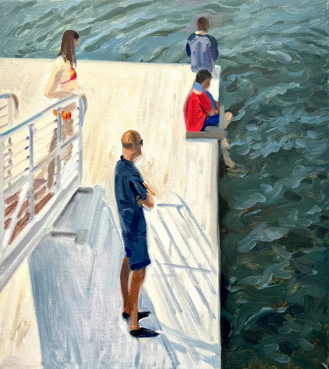 Passing Sailboat by John Schmidtberger 