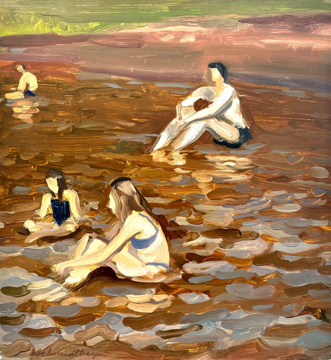Bathers in the Shallows by John Schmidtberger 