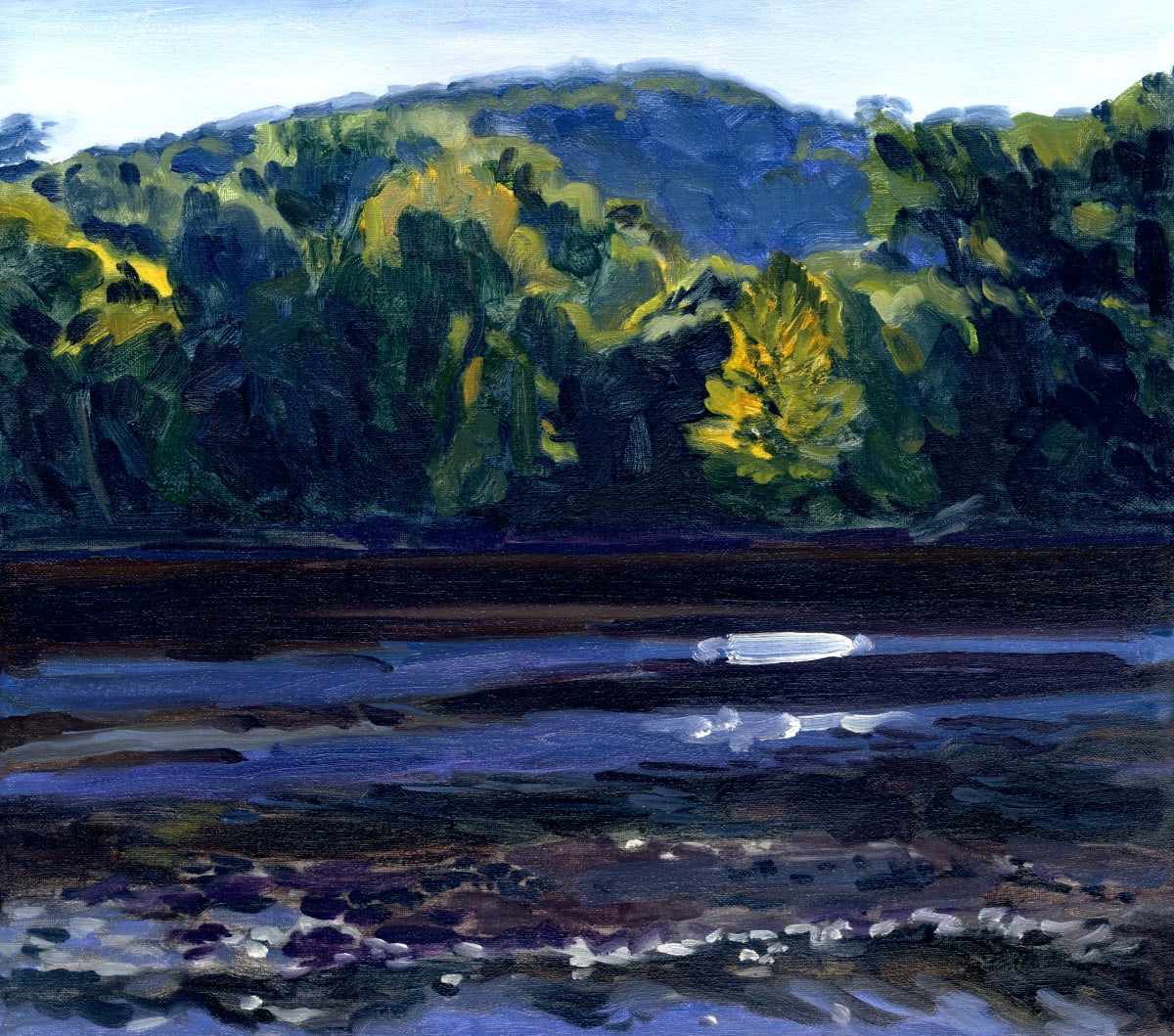 Jane's Beach on the Delaware by John Schmidtberger 