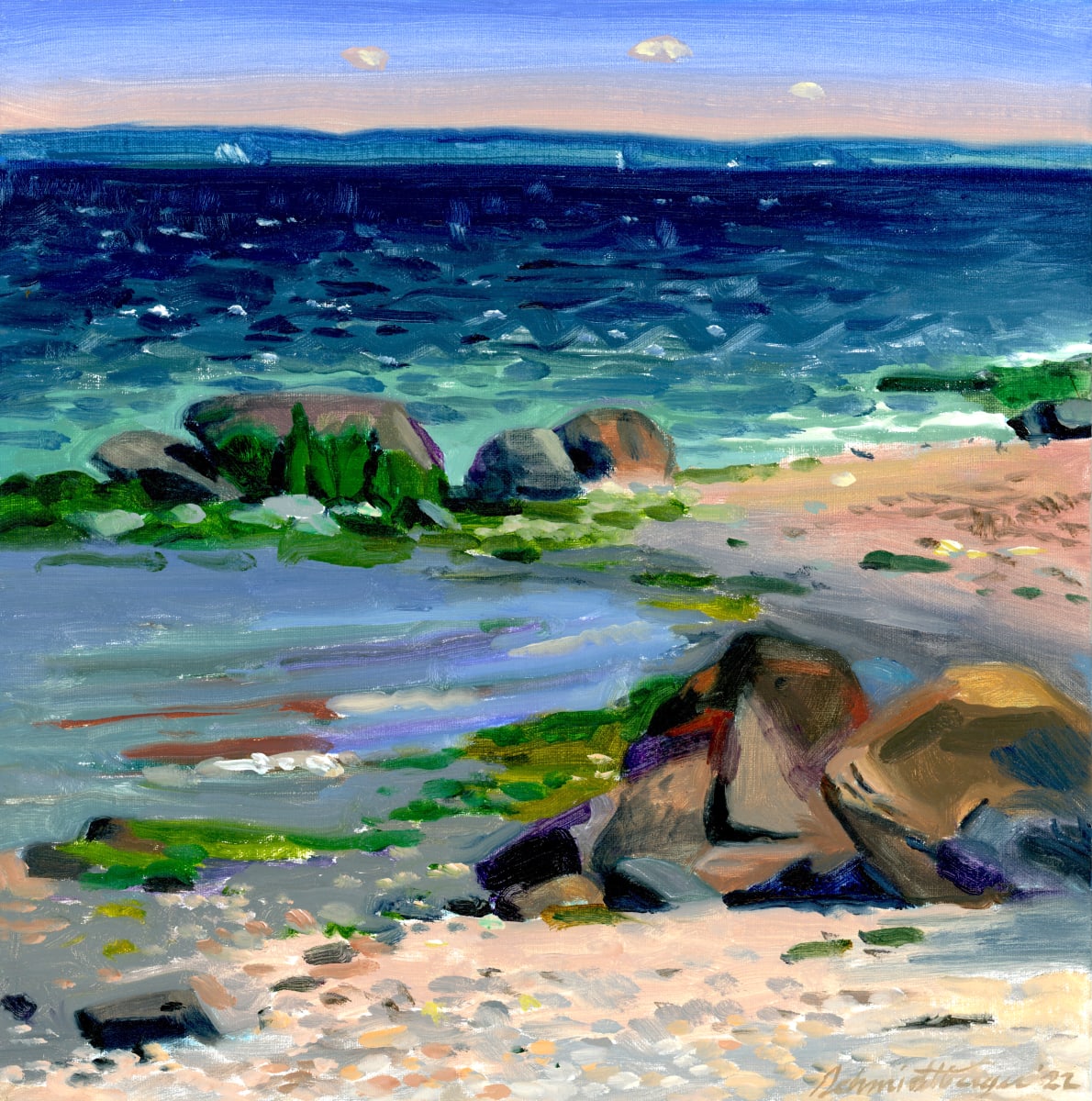 Tide Running Out, Belfast, Maine by Schmidtberger Fine Art Gallery