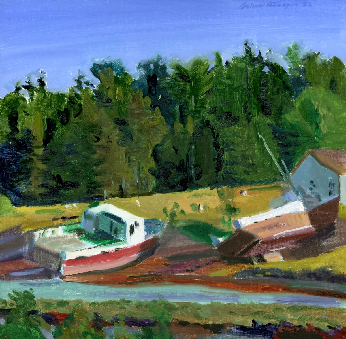 Boats on Their Side by John Schmidtberger 