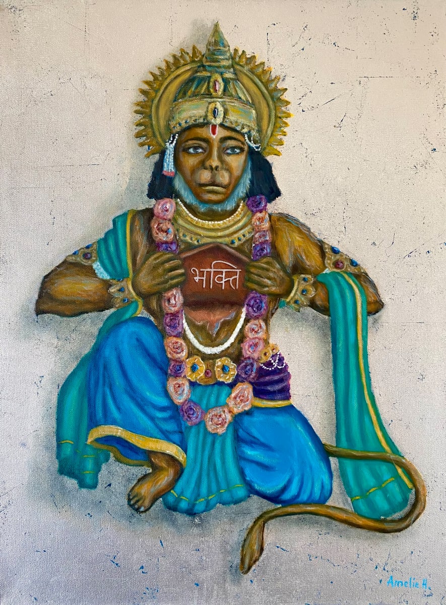 Bhakti - Hanuman by Amelie Hubert 