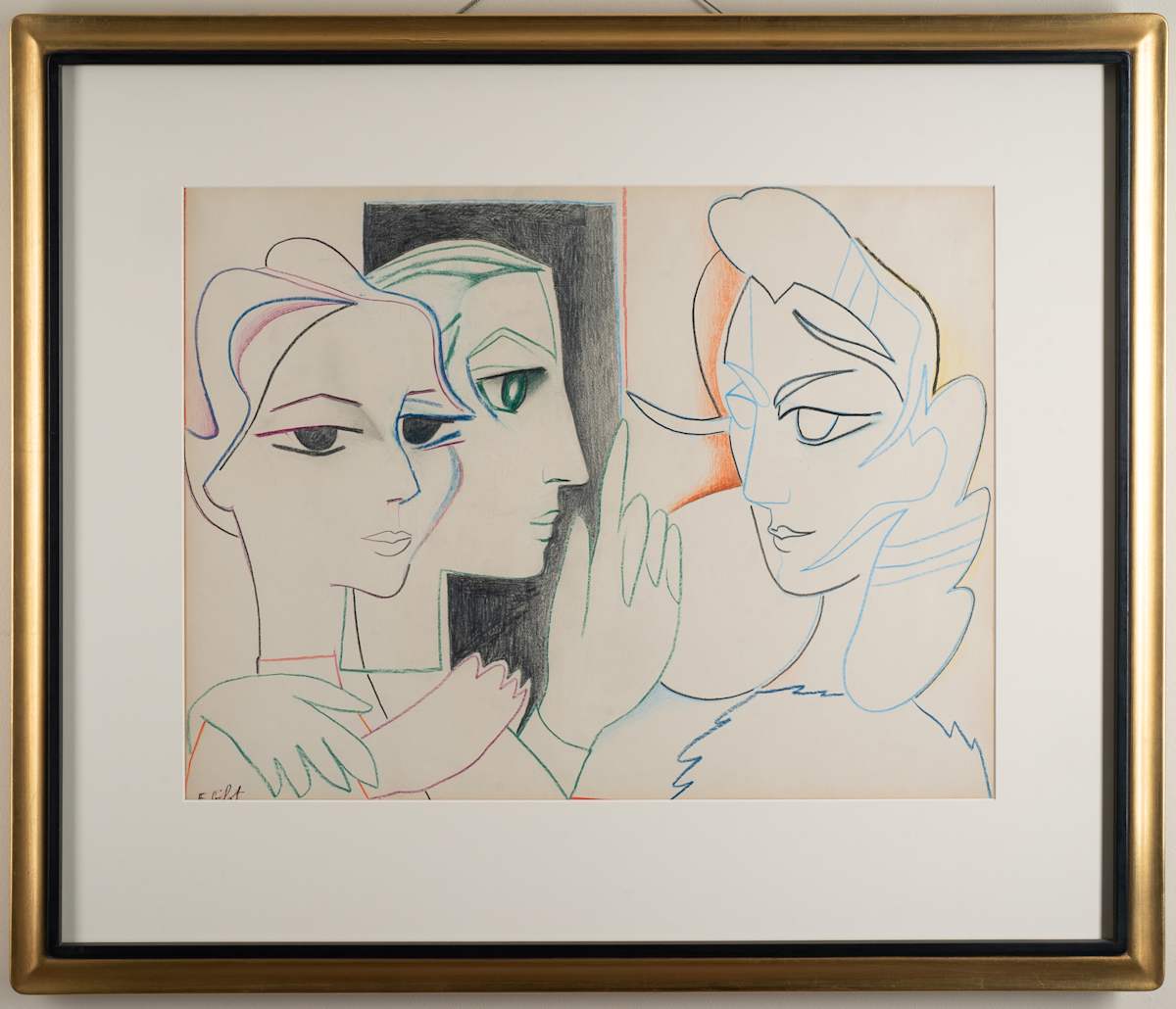 L'Avertissement #2 (The Warning #2) by Francoise Gilot, Image 1.
