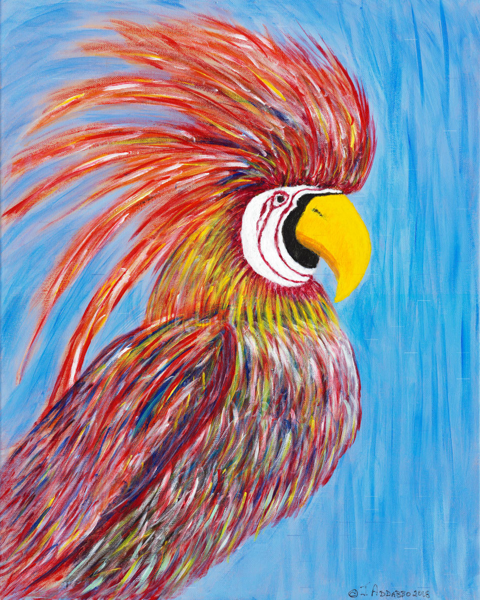 Red Parrot by Joe Addabbo  Image:  A very colorful red parrot