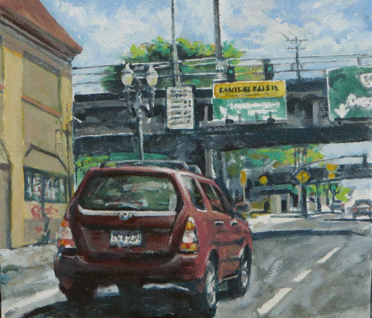 Hawthorne Red Car by Dennis Anderson, Image 1.