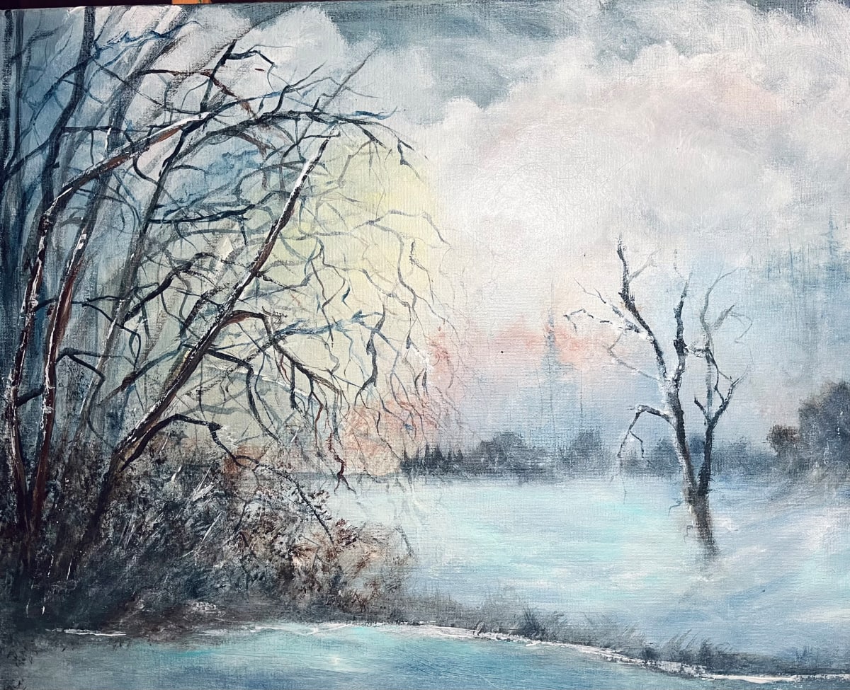 Silent Stillness by Amalia Yosefa  Image: Acrylic on Canvas 