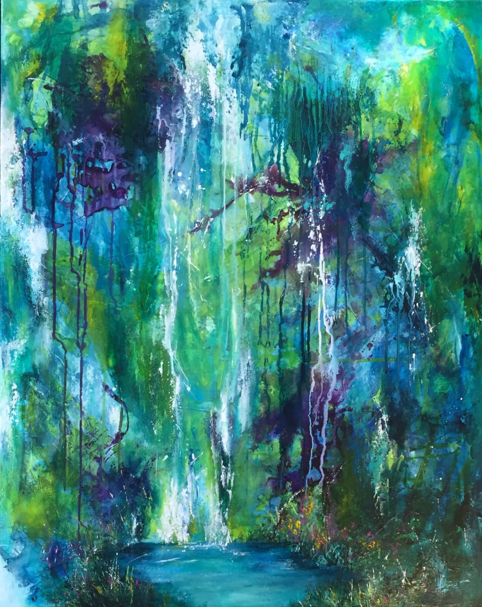 Healing Waters by JEAN KOWALSKI  Image: Are you desiring serenity, peacefulness and healing in your life?
This is the perfect piece to have in your home or office. When you sit with it, you are infused with these amazing and precious energies.  Be ready for a beautiful shift in your life!! 