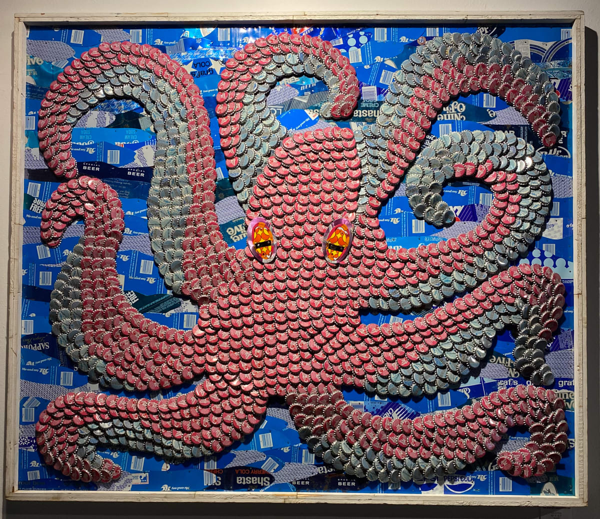 MOORE FAMILY FOLK ART - Octopus by Maxine Orange Studio Gallery  Image: MOORE FAMILY FOLK ART - Octopus