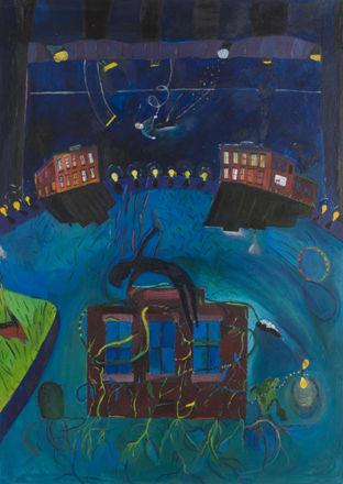 As He Watches the Light of the City by Beth Shivley 