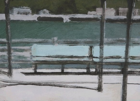 Benches, Shiraishi Island by Mary Irwin Moore 