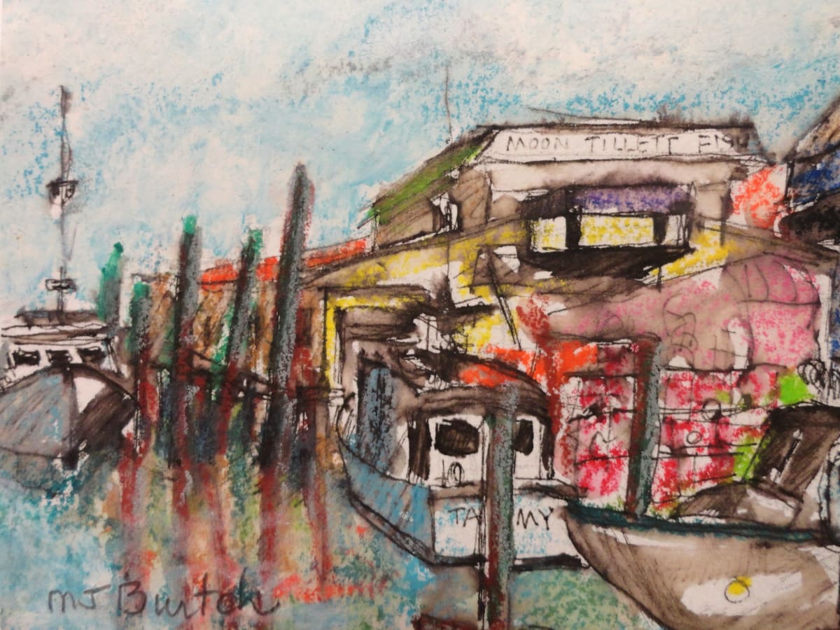Virginia Beach Scene by Mary Jane Burtch 