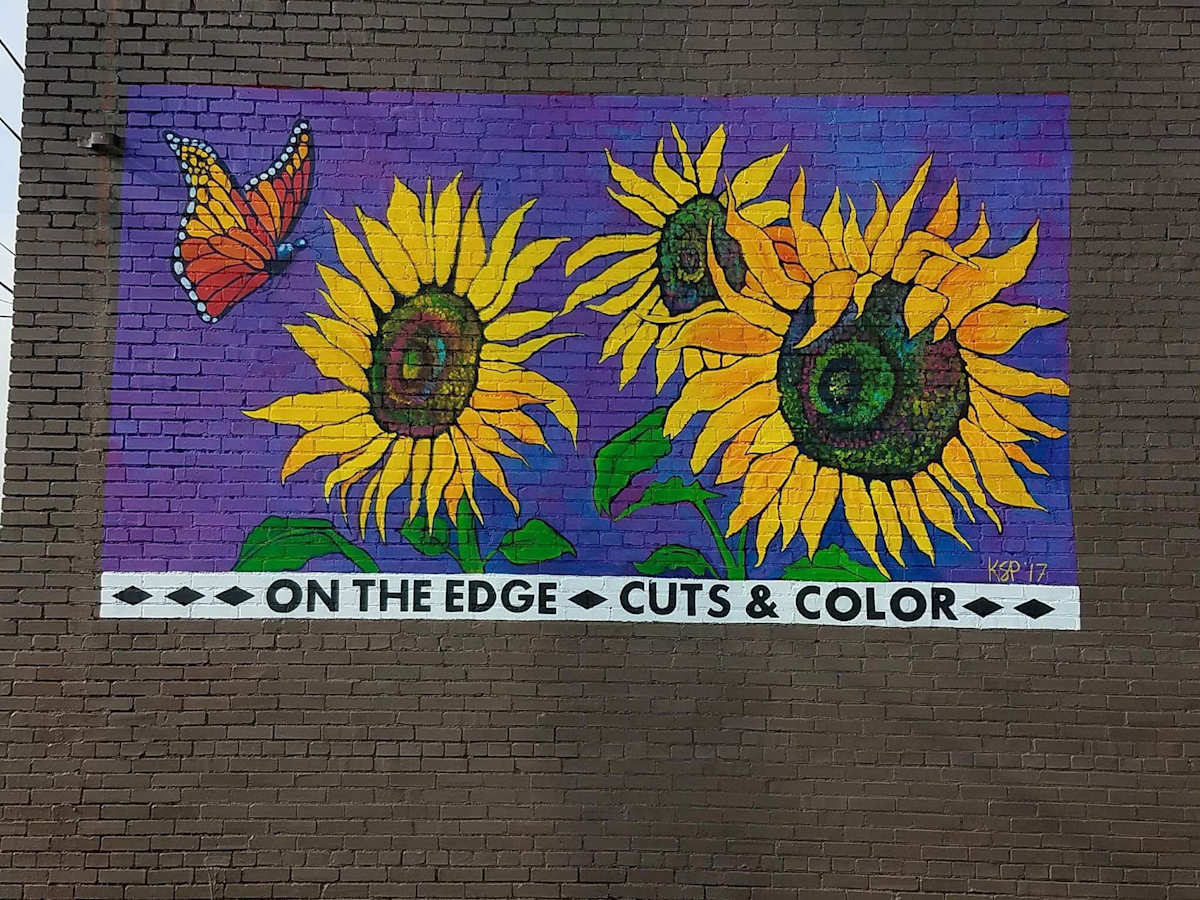 Untitled (On the Edge Salon Mural) by Kelly M Smith-Price 