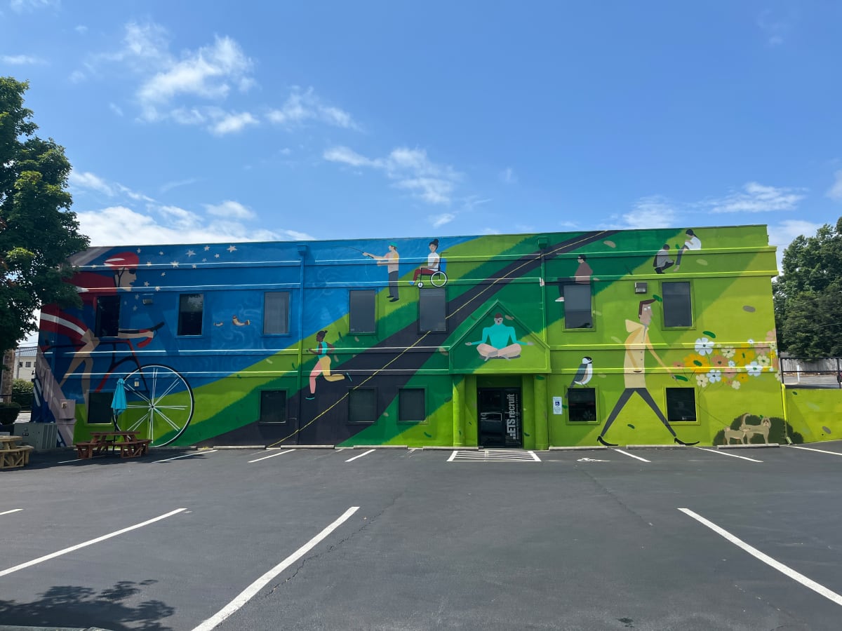 Untitled (ETS Recruit Mural) by Scott "Toobz" Noel, Image 1.