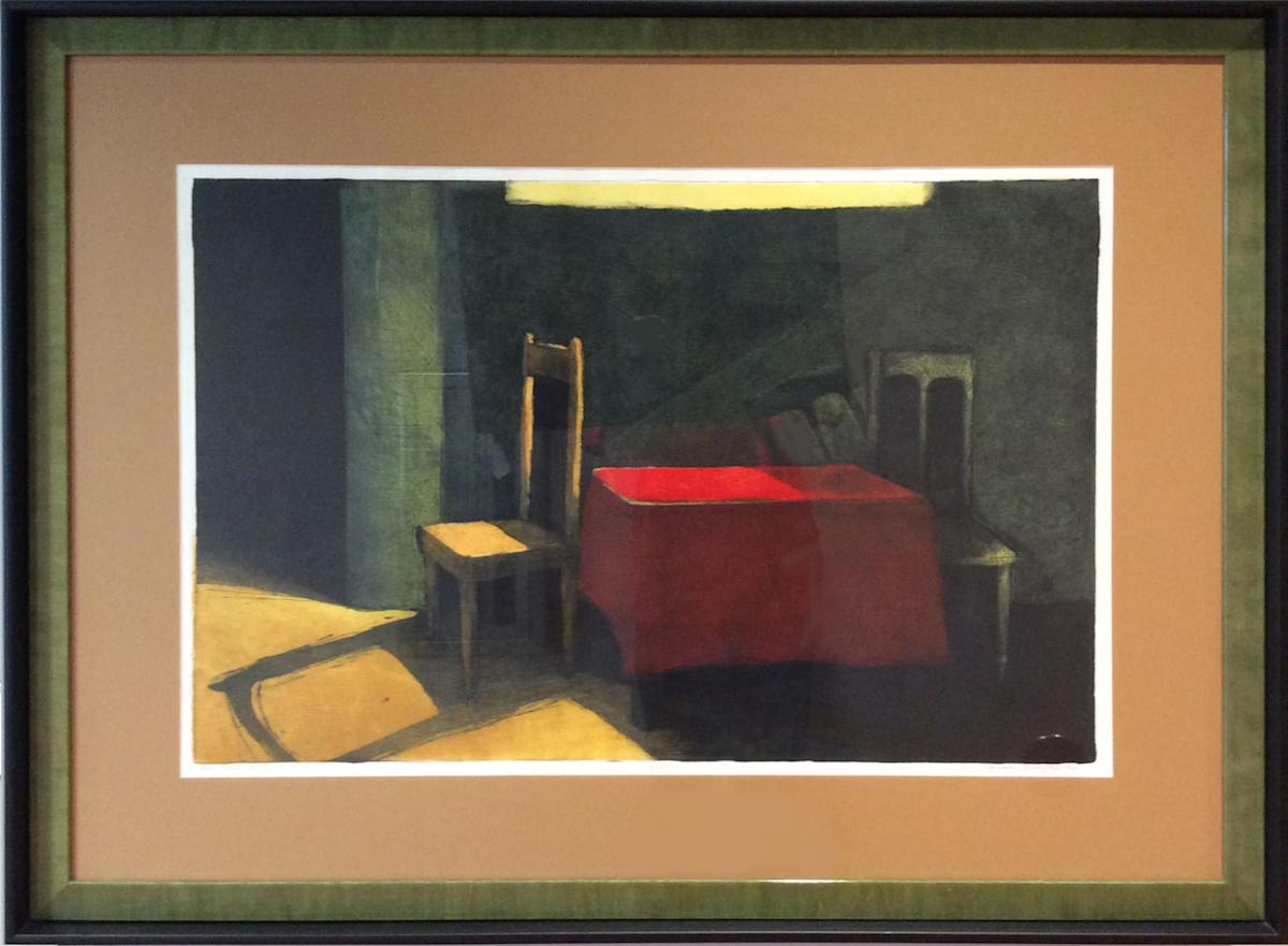 Couple at the Red Table by Treacy Ziegler 