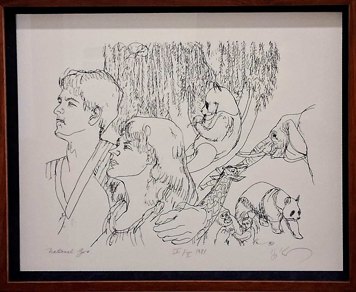 Love at the National Zoo, Home of the Pandas by Henry Koerner 