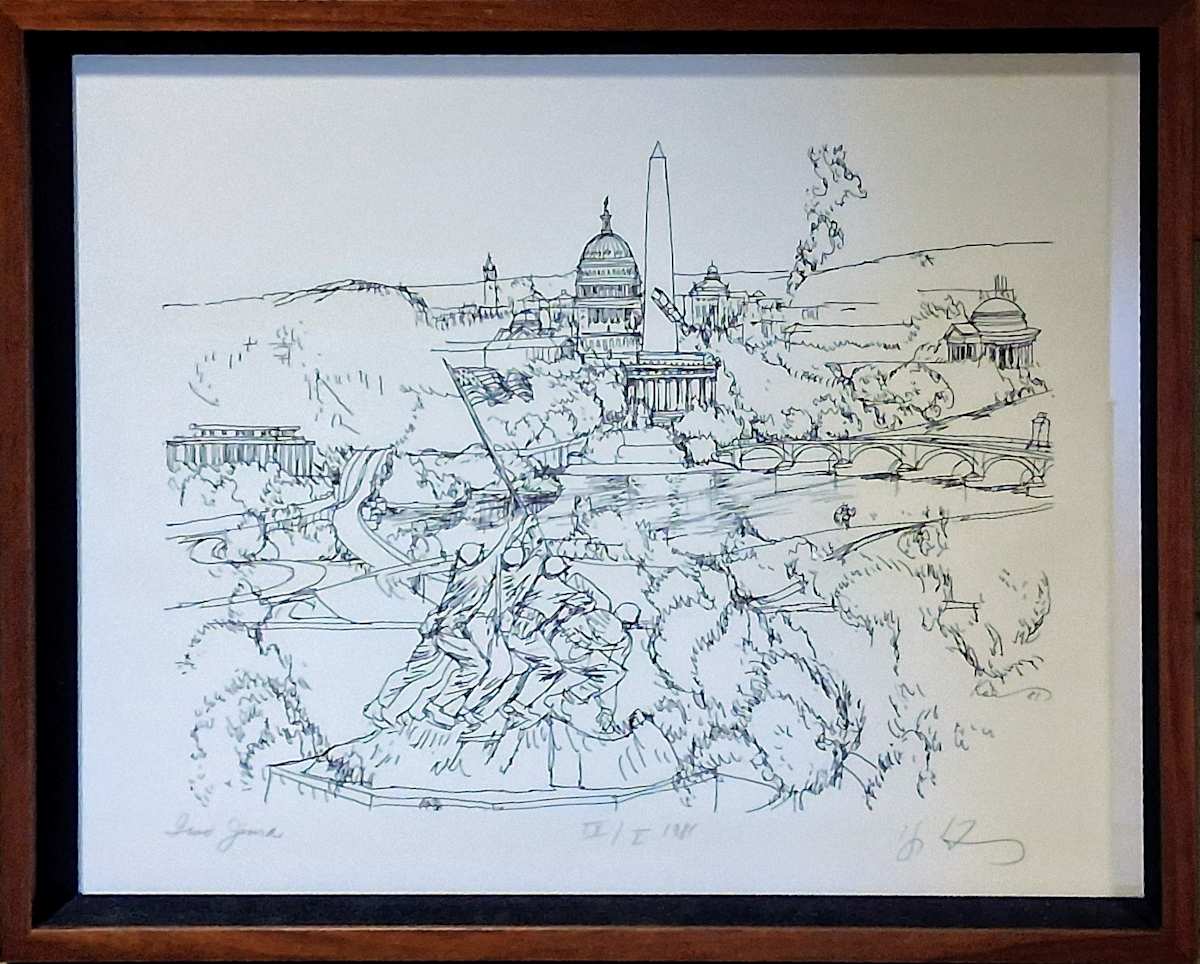 The Nation's Capital Iwo Jima Memorial Statue by Henry Koerner 